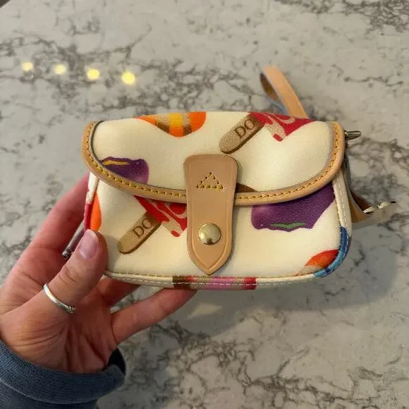 Vintage Dooney and Bourke Clutch Wristlet Fun Colorful Pattern Y2K - Picture 7 of 10